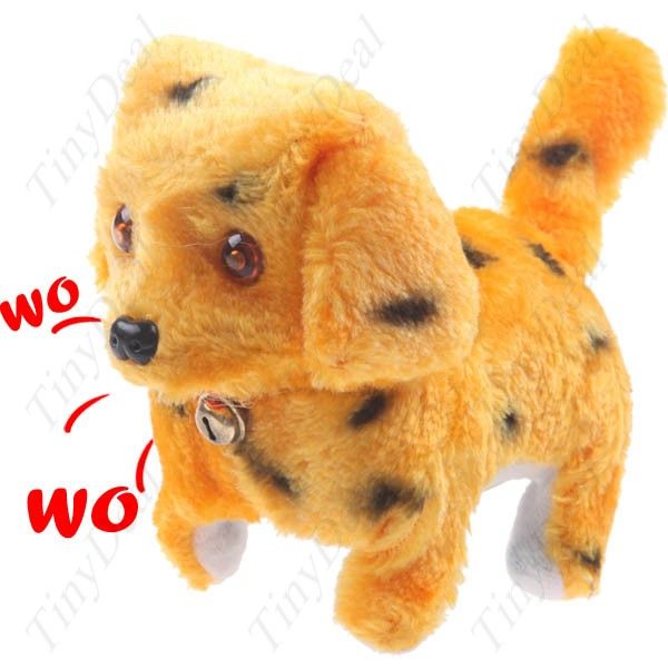 Cute Funny Elétrica Andando Barking Dog Puppy Toy Boneca cor