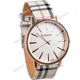Ouro tonificado Unisex Wrist Quartz Watch Analog Watch relóg